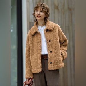 Pile-Lined Fleece Jacket